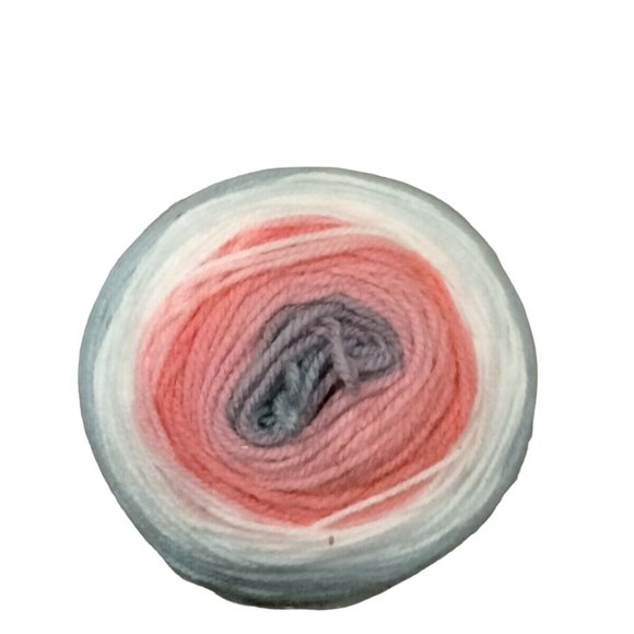 Mandala Unicorn Yarn Gray silver white pale pink hot pink Gorgeous New - Picture 2 of 5